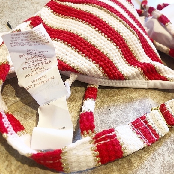 🆕 Sexy starfish striped padded triangle bi… - Picture 7 of 14